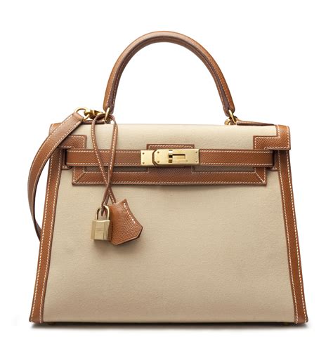 kelly canvas pelle hermes|hermes kelly purse.